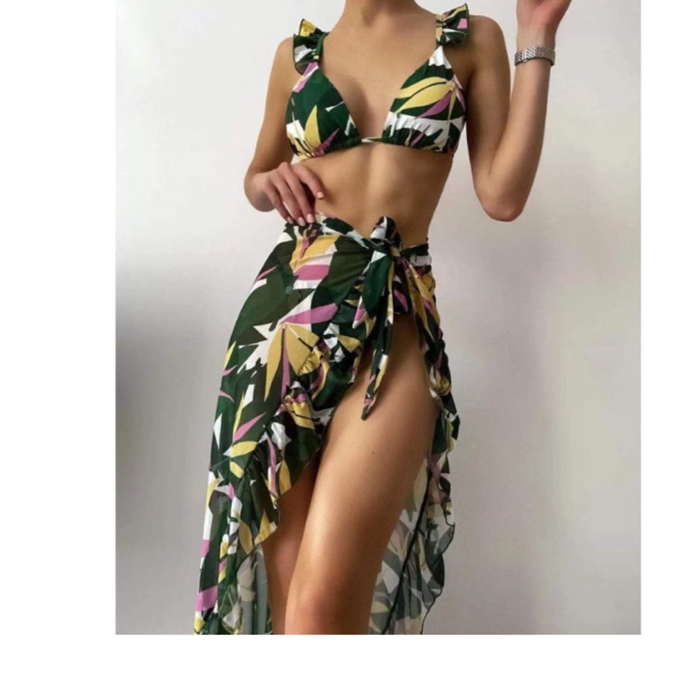 Floral swim suit -3 piece